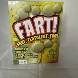 FART! The Fast 'n' Flatulent card game w/ Sound-Effects CD New Sealed